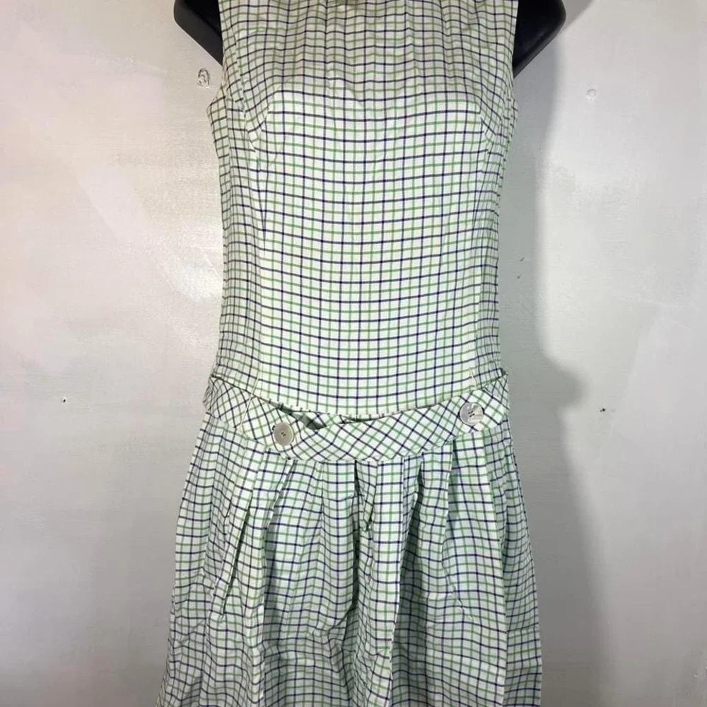 As is-no mat. tag-60s children's dress size 5 pleated Ladybug by The Village